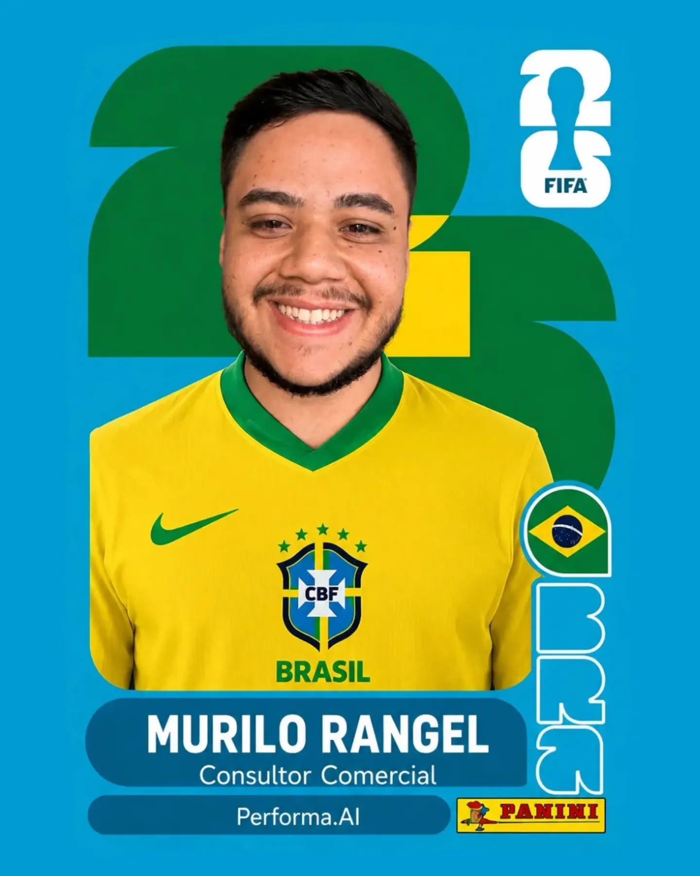 Imagem do post 2 meses de empresa e buscando espaço na grande área: Murilo, nosso centroavante do comercial! ⚽