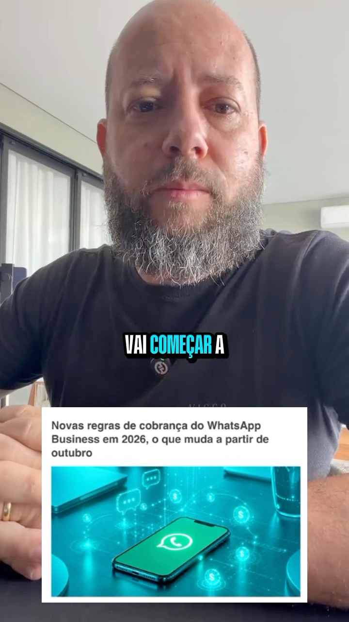 Imagem do post Toda conta de WhatsApp vai ficar mais cara a partir de outubro. A pergunta é: você vai descobrir isso na fatura ou vai chegar preparado? 🤔