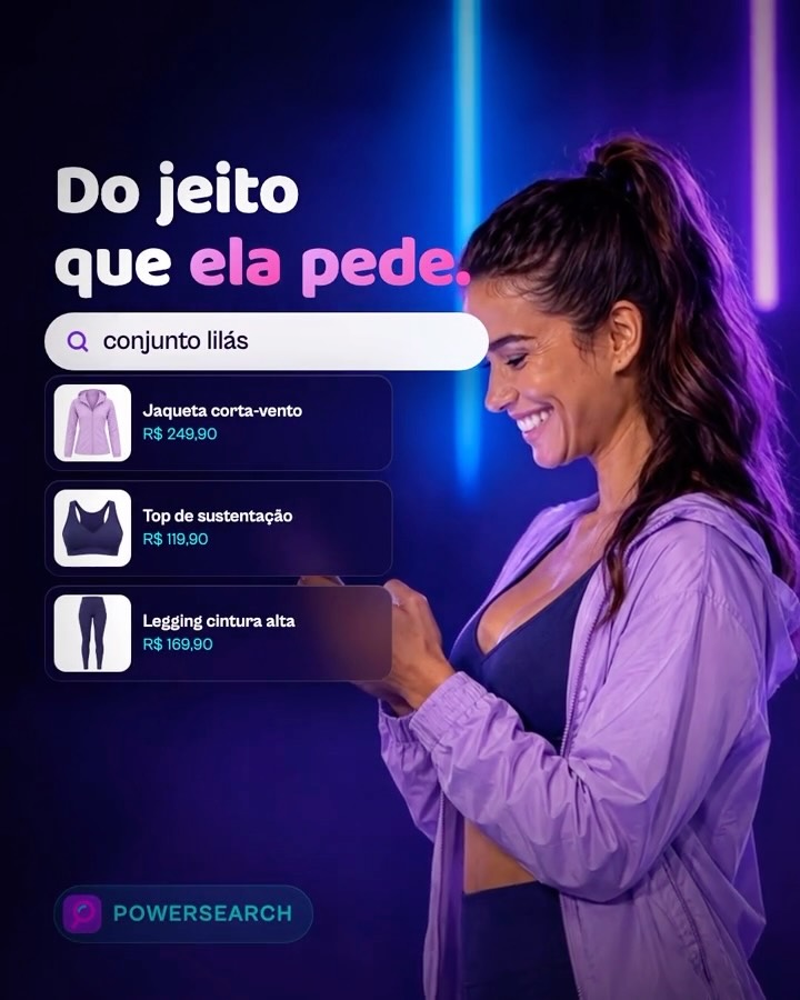 Imagem do post Toda cliente de moda fitness passa pelo mesmo ritual. Ela entra atrás de uma peça, imagina o treino, pensa no top que combina, na jaqueta pro fim de tarde, no tênis que fecha tudo
